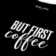 Dritan Alsela But first Coffee Men Shirt Black