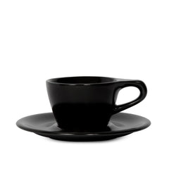LINO Cappucino Cup 5oz/148ml (incl. saucer) - Black