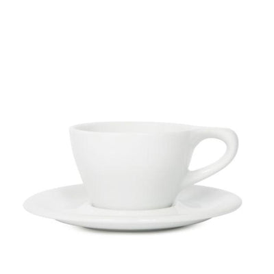 LINO Double Cappucino Cup 6oz/177ml (incl. saucer) - White